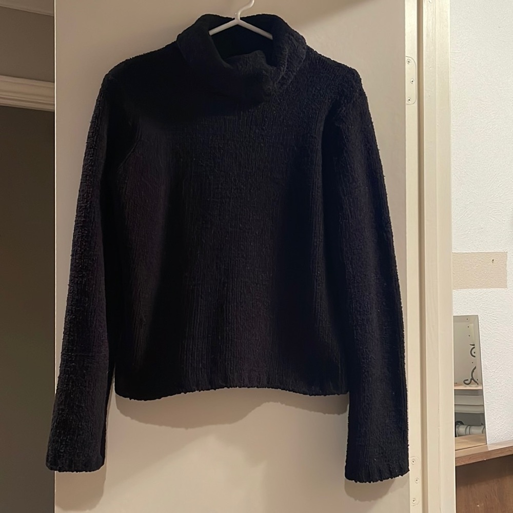 The softest sweater ever! Thick and warm- feels like a blanket